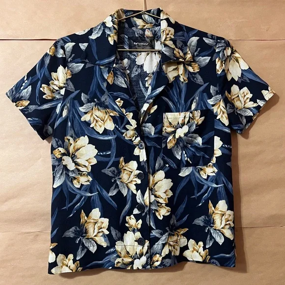 Reformation | Oahu Floral Matching Set Two Piece Button Up Top & Shorts Size XS - Picture 3 of 16